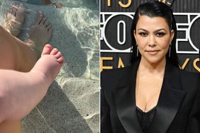 Kourtney Kardashian Shares Glimpse of Baby Rocky at the Beach