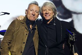 Bruce Springsteen and Honoree Jon Bon Jovi perform during the 2024 MusiCares Person of the Year