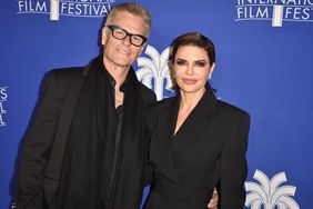 PALM SPRINGS, CALIFORNIA - JANUARY 06: Harry Hamlin and Lisa Rinna attend the 2023 Palm Springs International Film Festival: World Premiere of "80 For Brady" at Palm Springs High School on January 06, 2023 in Palm Springs, California. (Photo by David Crotty/Getty Images)