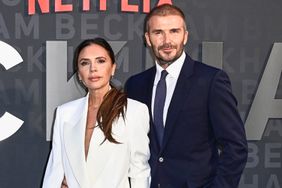 Victoria and David Beckham attend the Netflix 'Beckham' UK Premiere at The Curzon Mayfair on October 03, 2023 in London, England. 