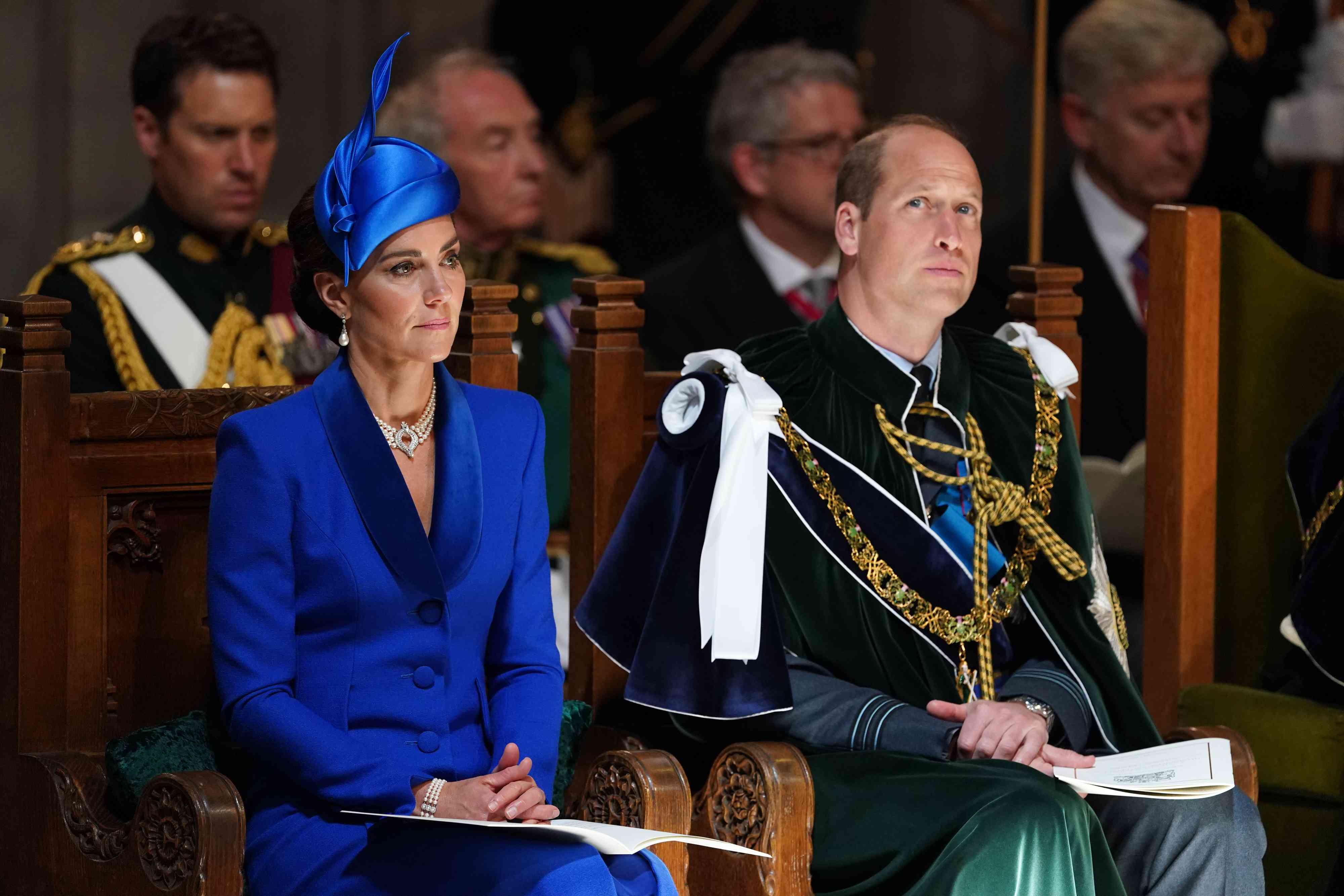 Kate Catherine Prince William Queen Thanksgiving Edinburgh 07 05 23