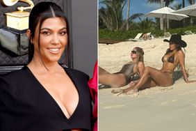 Kourtney Kardashian playfully Trolls Sisters Sexy bikini photos.
