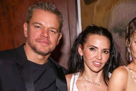 Matt Damon and Luciana Barroso at the Met After Party Stellabration