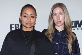 Raven-Symone and Miranda Maday pose as Prime Video hosts 'IT GIRL' Brunch in partnership with EBONY celebrating Pam Grier at A.O.C. Wine Bar on April 23, 2024 in West Hollywood, California