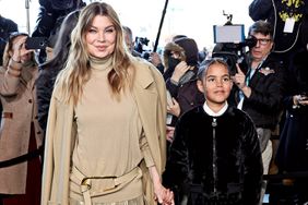 NEW YORK, NEW YORK - FEBRUARY 15: Ellen Pompeo and Sienna Pompeo Ivery attend the Michael Kors Collection Fall/Winter 2023 Runway Show on February 15, 2023 in New York City. (Photo by Jamie McCarthy/Getty Images for Michael Kors)