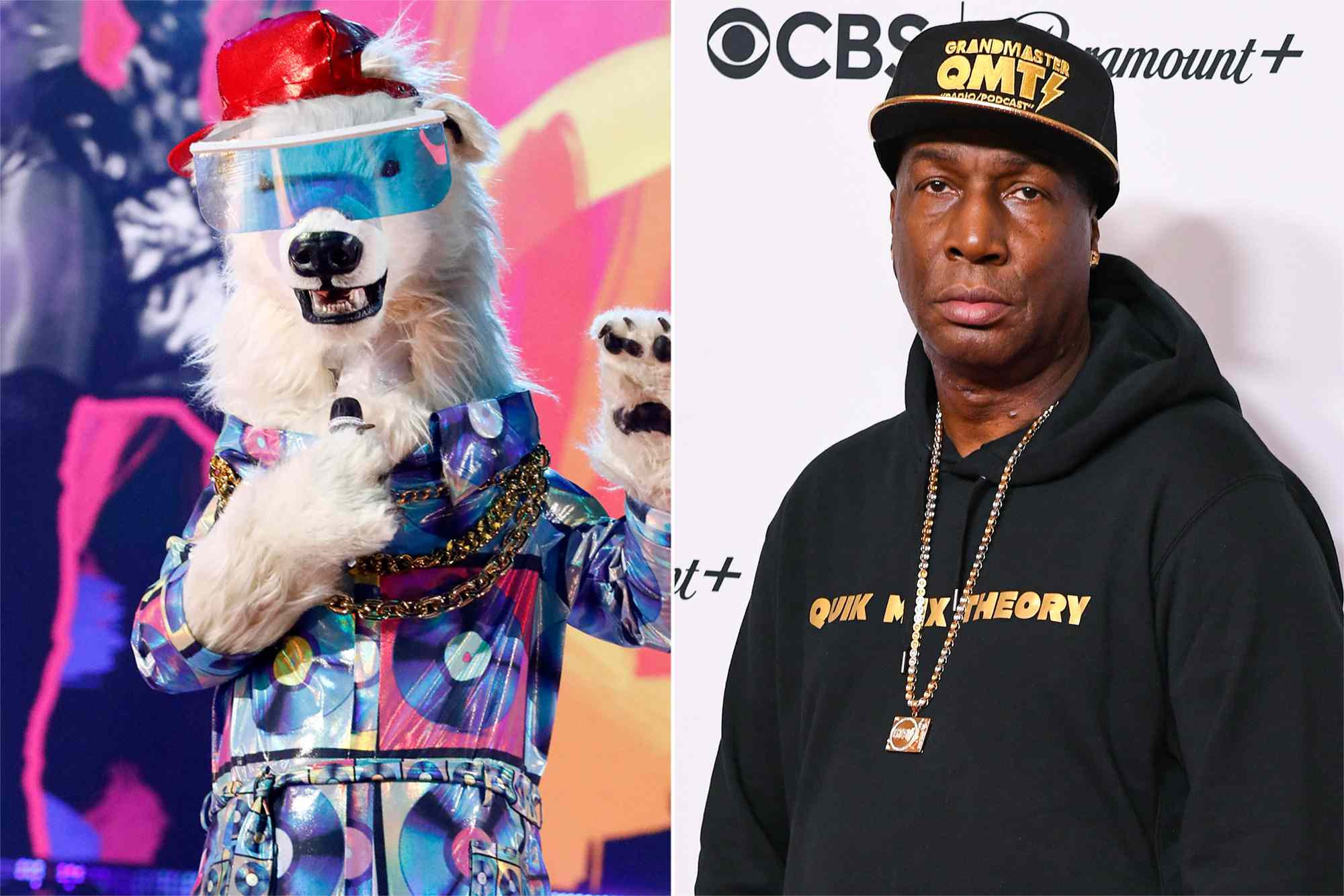 THE MASKED SINGER: Polar Bear in the “New York Night” episode of THE MASKED SINGER airing Wednesday, March 1 , Grandmaster Flash poses in the press room during the 65th GRAMMY Awards at Crypto.com Arena on February 05, 2023 in Los Angeles, California