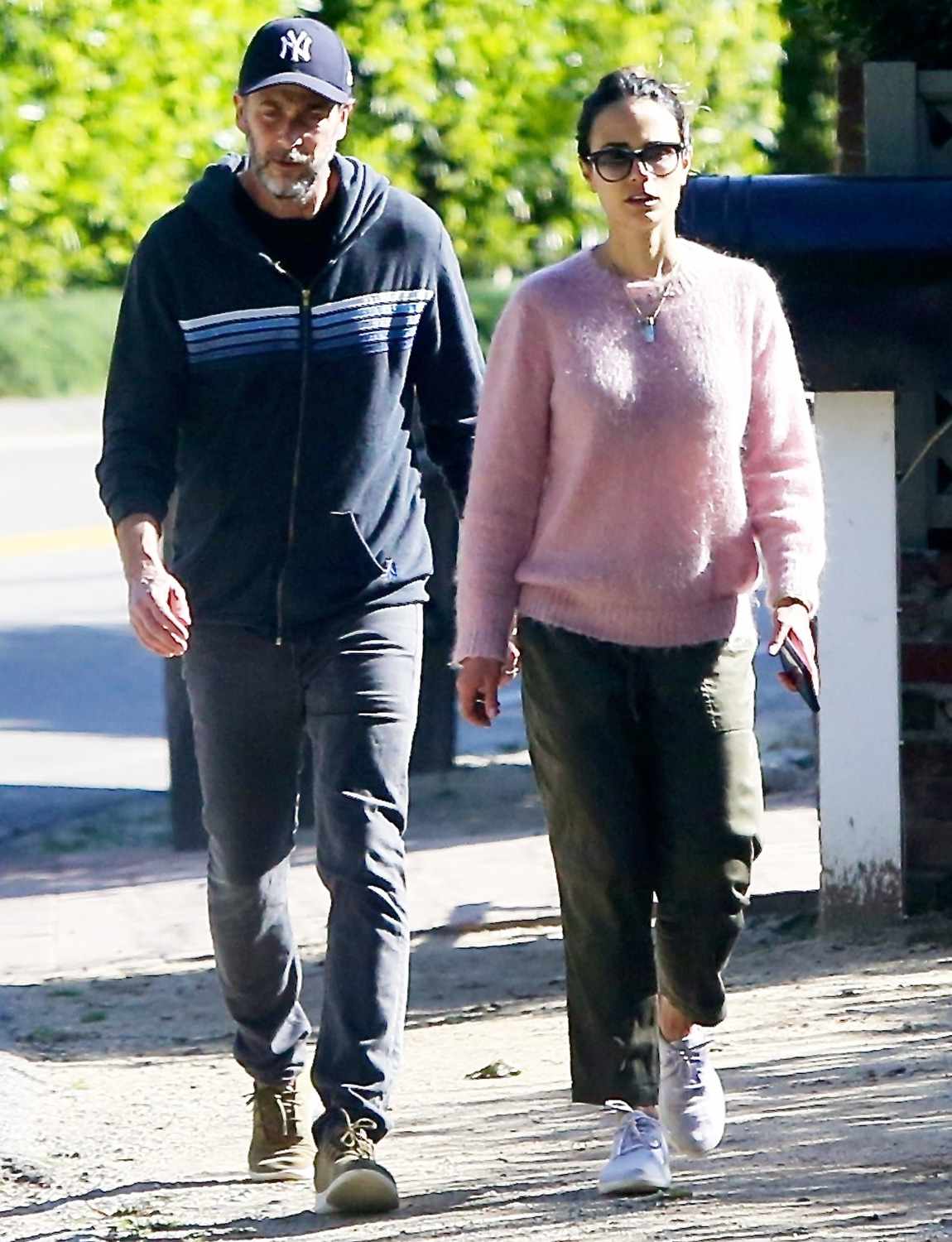 Jordana Brewster Goes Walkies with Husband