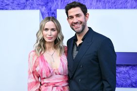 US writer/director John Krasinski and his wife US-British actress Emily Blunt arrive for the premiere of "If" at the SVA Theater on May 13, 2024, in New York City. 