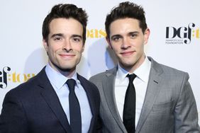 Corey Cott and Casey Cott attend the Dramatists Guild Foundation toast to Stephen Schwartz with a 70th Birthday Celebration Concert at The Hudson Theatre on April 23, 2018 in New York City. 