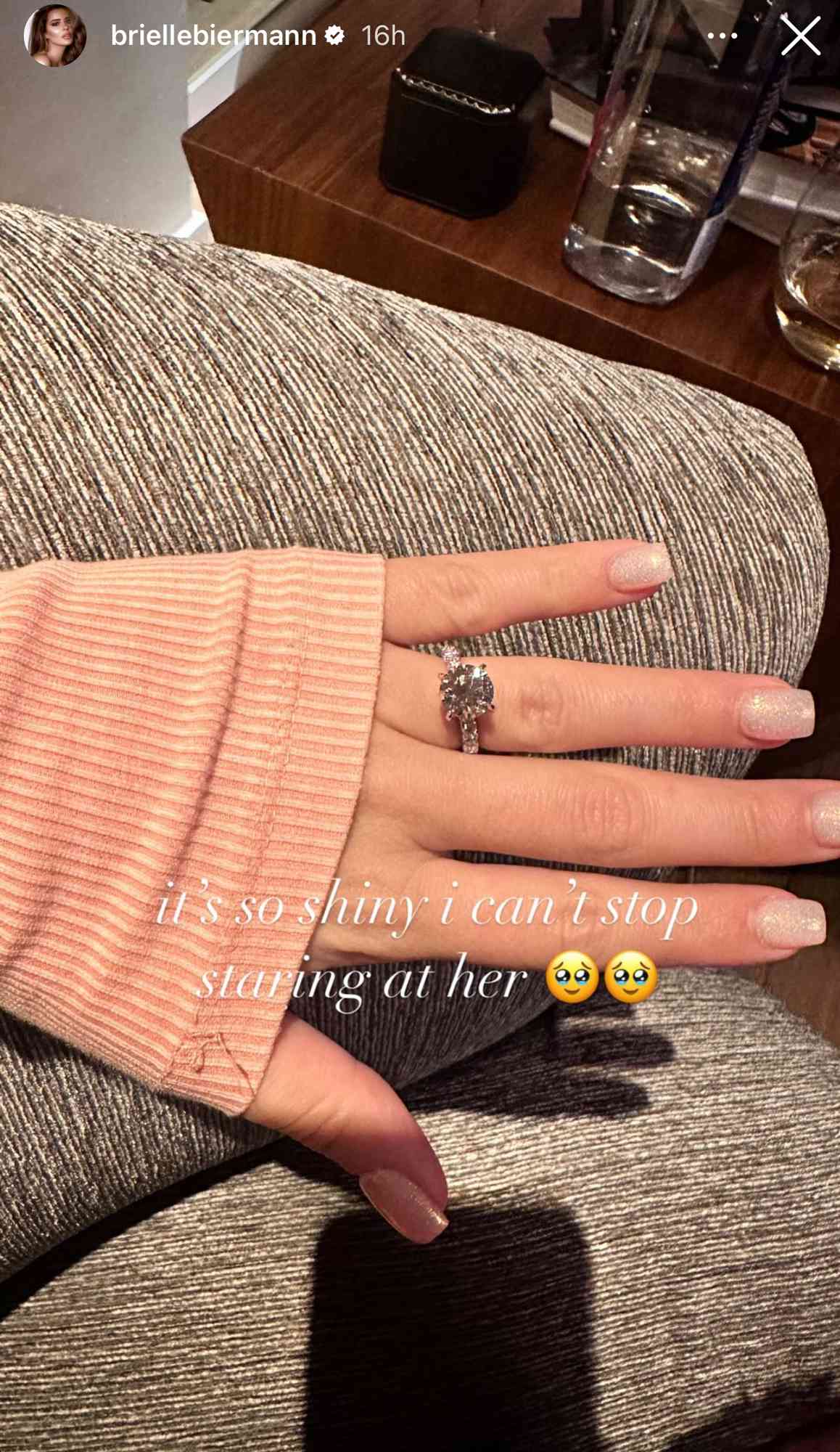 Brielle Biermann Shows Close-Up of Engagement Ring on FaceTime with Mom Kim