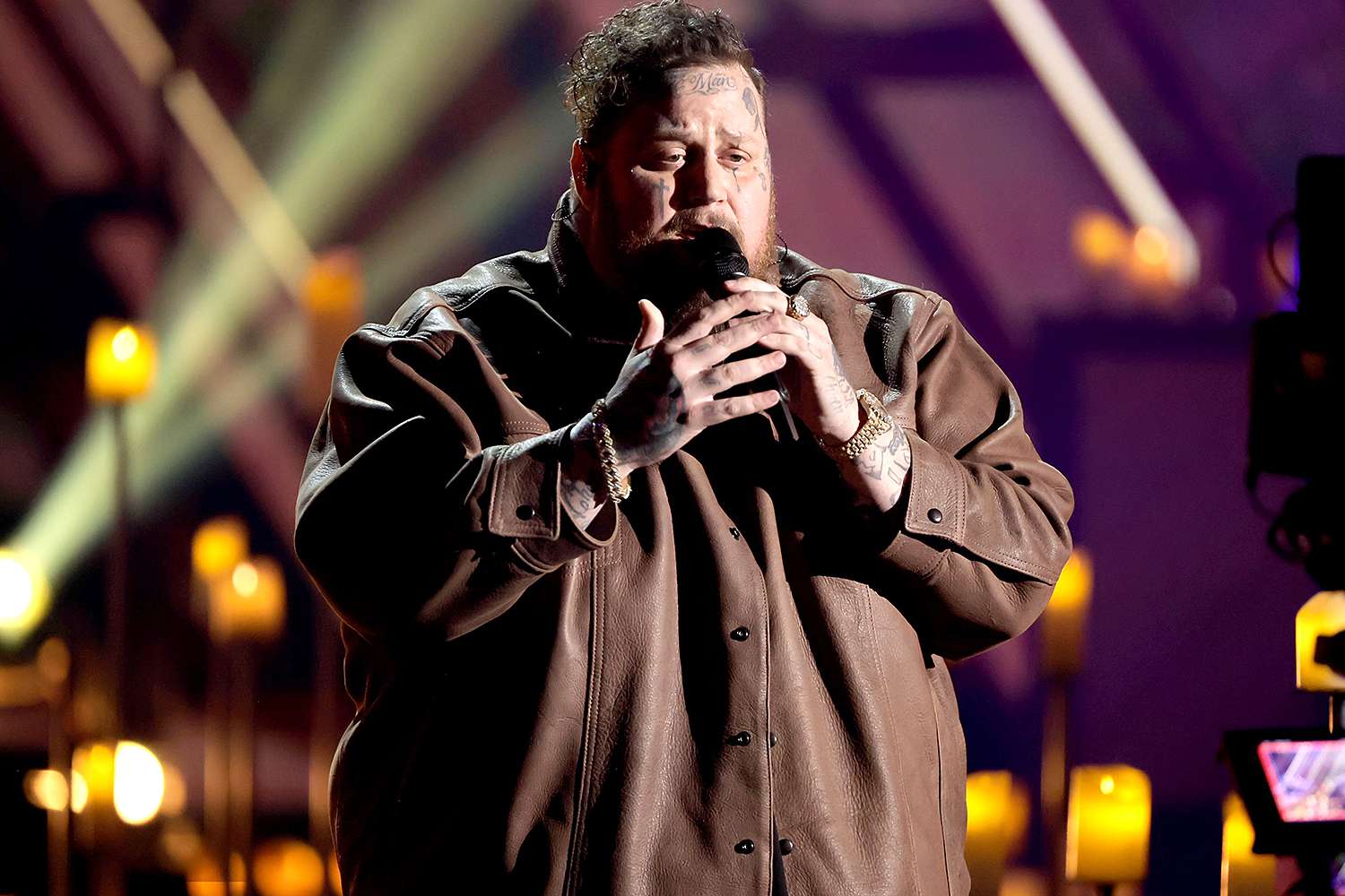 Jelly Roll performs onstage during the 2024 iHeartRadio Music Awards at Dolby Theatre in Los Angeles, California on April 01, 2024. Broadcasted live on FOX. 