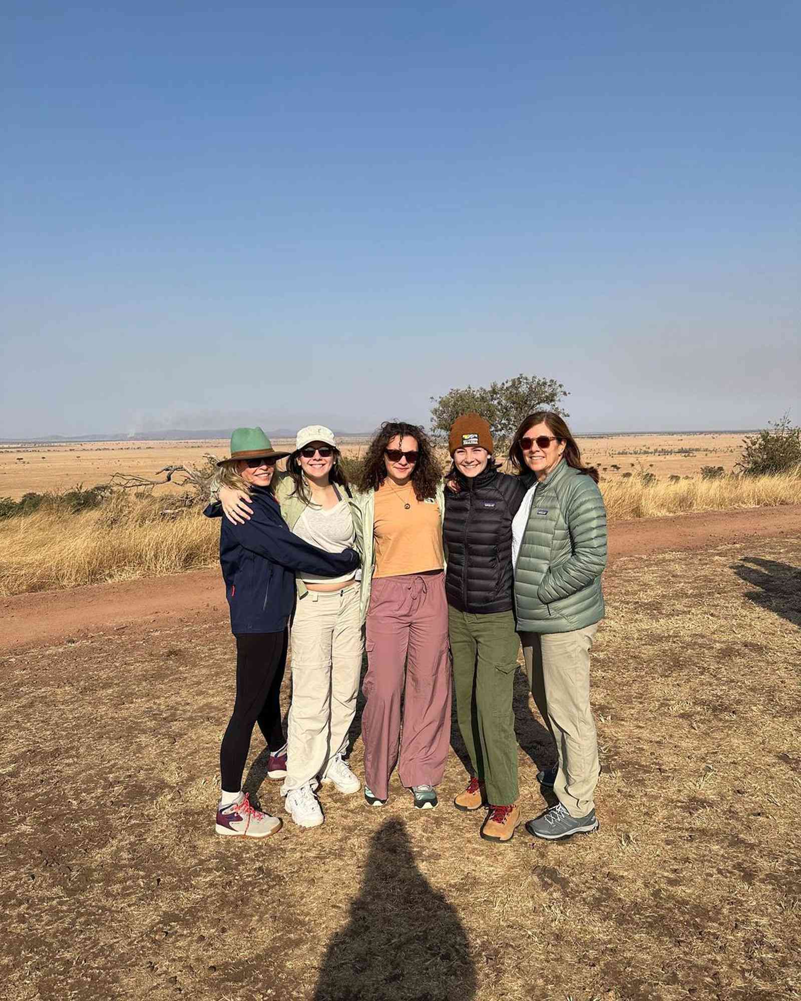 Chelsea Handler with her sister Simone and her kids in Tanzania, Africa.