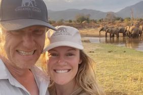 Kevin McKidd and his girlfriend on a safari
