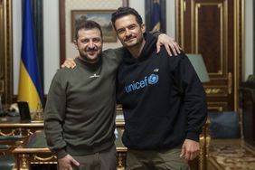 British actor and UNICEF Goodwill Ambassador Orlando Bloom visits Ukraine, Kyiv