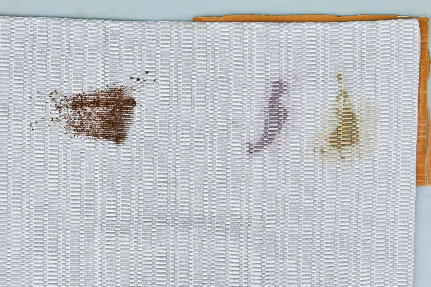 A variety of spills and stains on the Iohouze Boho Area Rug