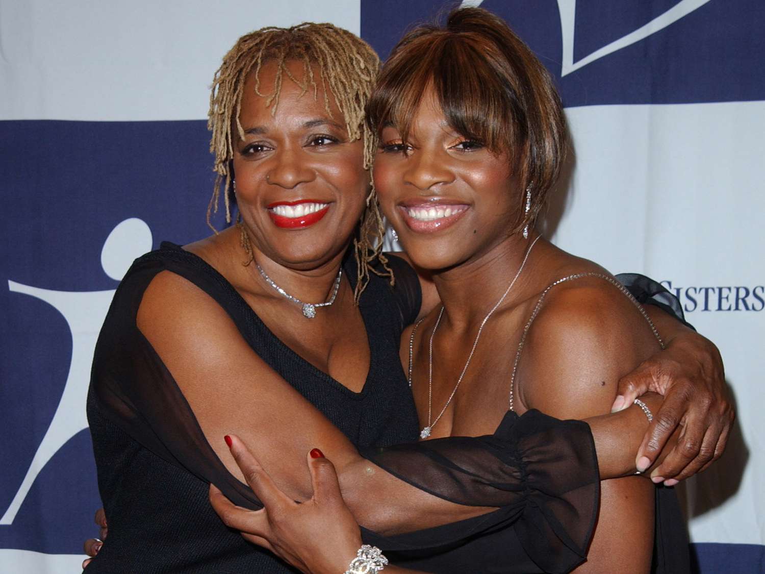 Serena Williams and mom Oracene Price during The 2003 Rising Stars Gala