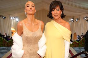 Kim Kardashian and Kris Jenner arrive at The 2022 Met Gala Celebrating "In America: An Anthology of Fashion" at The Metropolitan Museum of Art on May 02, 2022 in New York City.