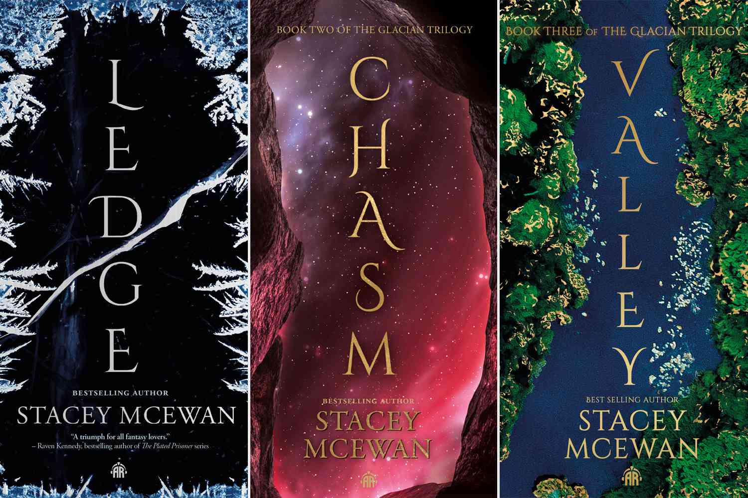 THE GLACIAN TRILOGY (Ledge; Chasm; Valley) by Stacey McEwan