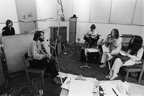 The Beatles at Apple Studios. 24 January 1969