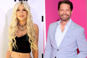 Tori Spelling attends the 2024 iHeartRadio Music Awards Jason Priestley attends the Pink Carpet on Day Three of the 7th Canneseries International Festival