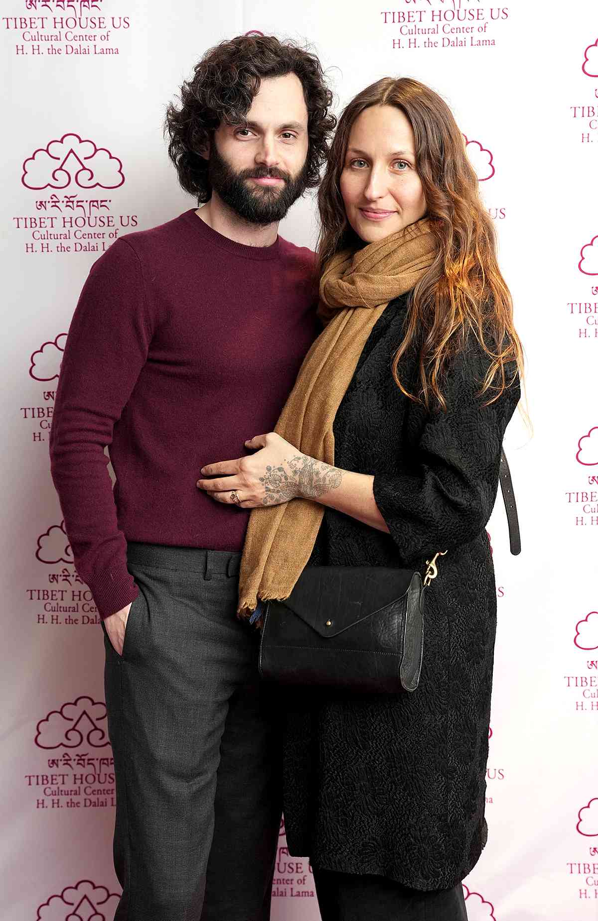 Penn Badgley and Domino Kirke attend the 36th Annual Tibet House US Benefit Concert & Gala After Party at Ziegfeld Ballroom on March 01, 2023 in New York City. 