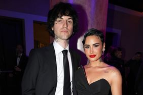 Jordan Lutes and Demi Lovato attend the Pre-GRAMMY Gala & GRAMMY Salute to Industry Icons Honoring Julie Greenwald and Craig Kallman on February 04, 2023 in Los Angeles, California.