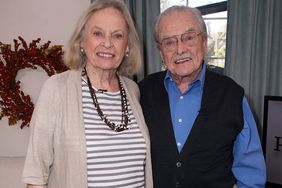 Bonnie Bartlett (L) and husband actor William Daniels visit Hallmark's "Home & Family" at Universal Studios Hollywood on October 25, 2017 in Universal City, California