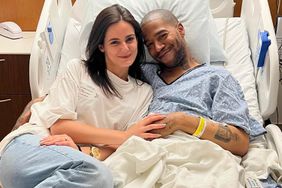 Kidcudi and fiancÃ© at the hospital for foot surgery.