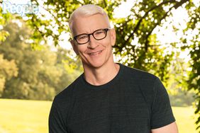 Anderson Cooper and sons Wyatt (older) and Sebastian with ex-partner Benjamin Maisani photographed at home in Bantam, CT on September 4, 2023.