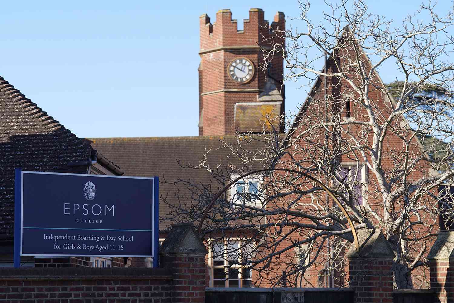 Epsom College in Surrey where the bodies of headmistress Emma Pattison, 45, her daughter Lettie, seven, and her husband George, 39, were found when officers were called to the private school by the South East Coast Ambulance Service