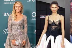 Giuliana Rancic attends the Aspen Snow Ball at The St. Regis Aspen Resort on February 03, 2024 in Aspen, Colorado.; Zendaya attends the Los Angeles premiere of Amazon MGM Studios "Challengers" at Westwood Village Theater on April 16, 2024 in Los Angeles, California.