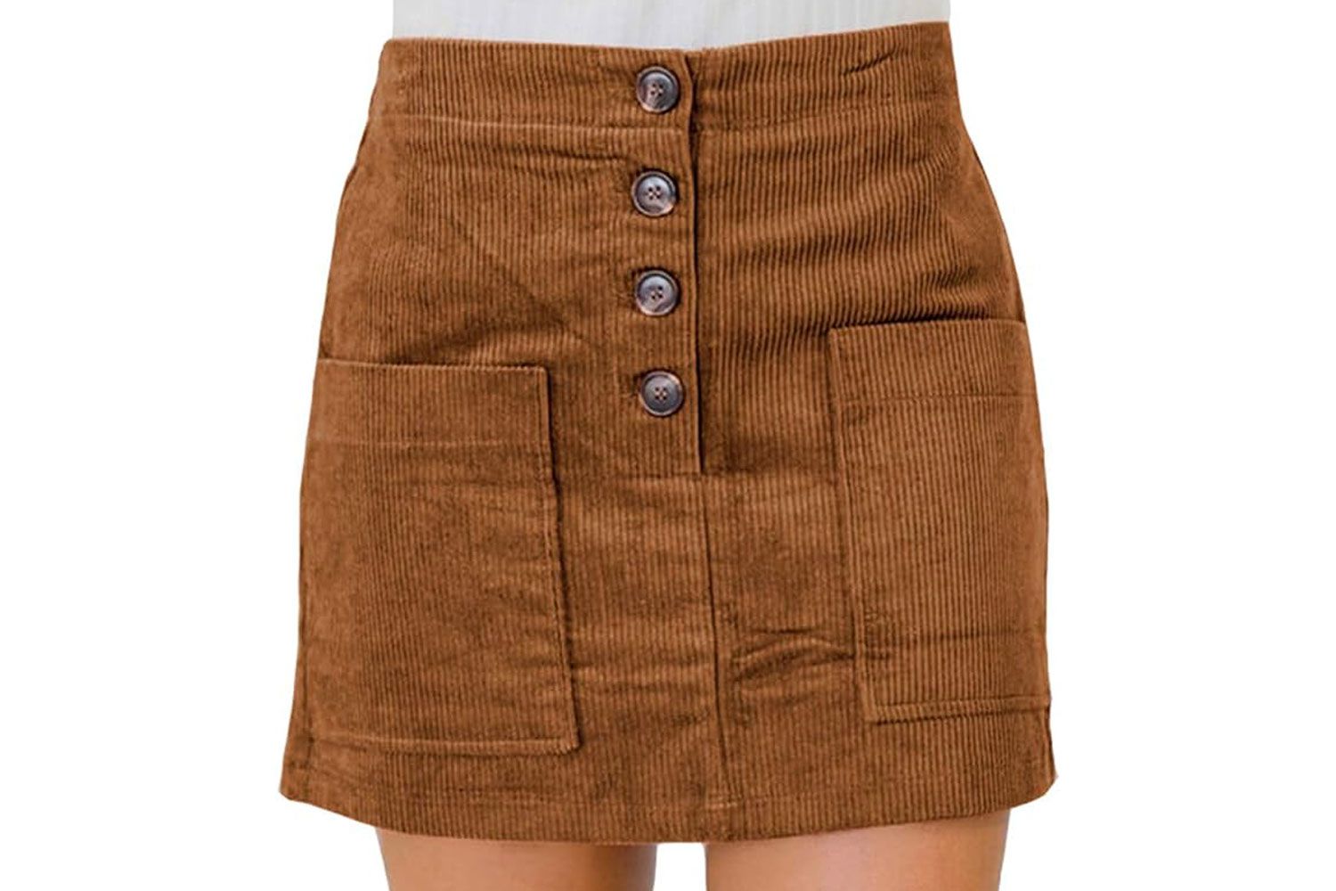 Amazon Susupeng Women High Waist Soft Faux Suede Button Down Skirt Slim 