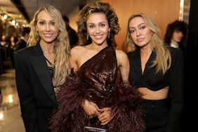 Tish Cyrus, Miley Cyrus and Brandi Cyrus attend the 66th GRAMMY Awards at Crypto.com Arena on February 04, 2024 in Los Angeles, California.
