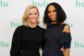 Reese Witherspoon and Kerry Washington attend the Hulu Panel at Winter TCA 2020 at The Langham Huntington, Pasadena on January 17, 2020 in Pasadena, California