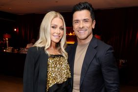 Kelly Ripa and Mark Consuelos attend the CAA pre-Oscar party at Sunset Tower Hotel on March 08, 2024 in Los Angeles, California. 