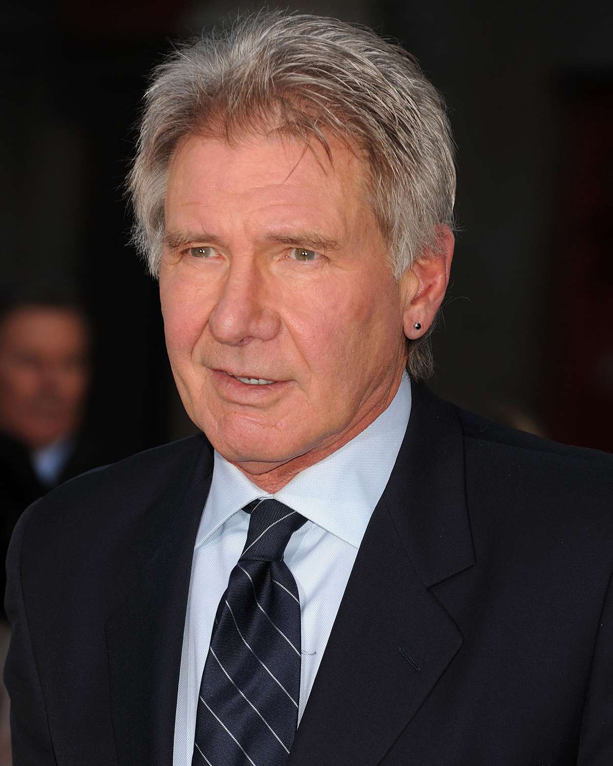 Actor Harrison Ford attends the '42' Los Angeles premiere at TCL Chinese Theatre on April 9, 2013