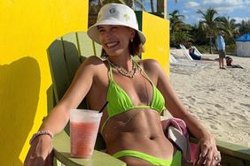 Hailey Bieber Says She's 'Ready for Summer' as She Rocks Neon Green Bikini During Tropical Getaway