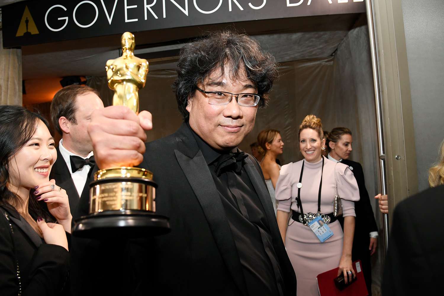 Writer-director Bong Joon-ho, winner of the Best Picture, Director, Original Screenplay, and International Feature Film awards for "Parasite," attends the 92nd Annual Academy Awards Governors Ball at Hollywood and Highland on February 09, 2020 in Hollywood, California