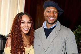 Meagan Good and Jonathan Majors at the AAFCA Special Achievement Awards Luncheon held at the Los Angeles Athletic Club on March 3, 2024 in Los Angeles, California.