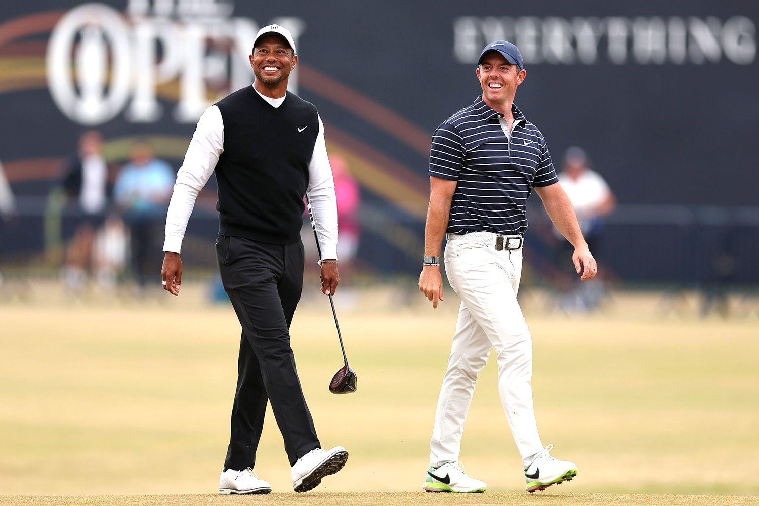 tiger woods, Rory McIlroy in July 2022