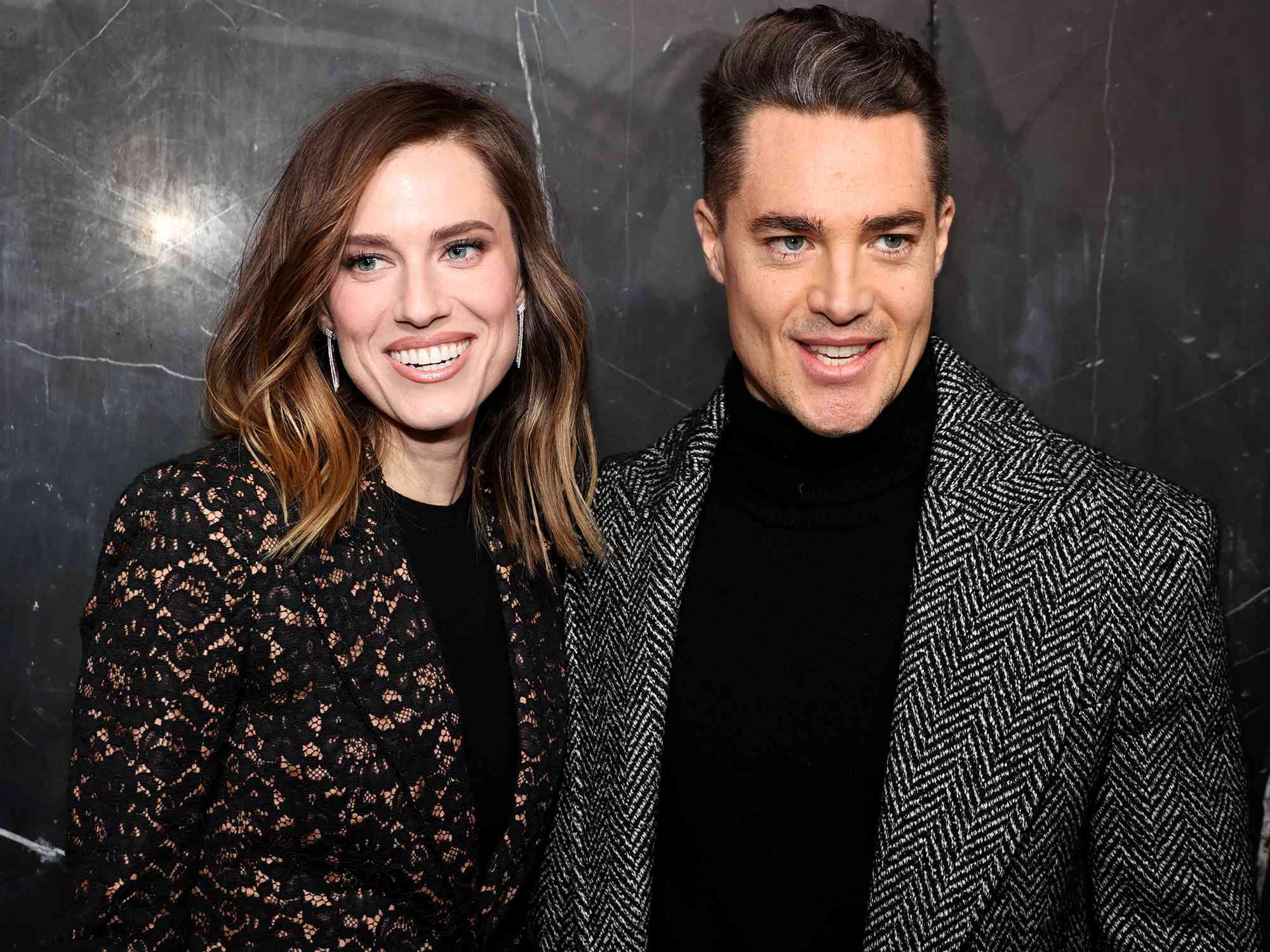 Allison Williams and Alexander Dreymon attend the Michael Kors Collection Fall/Winter 2024 Runway Show on February 13, 2024 in New York City.