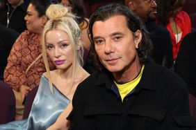 Xhoana Xheneti and Gavin Rossdale attend the 2024 iHeartRadio Music Awards on April 01, 2024. 