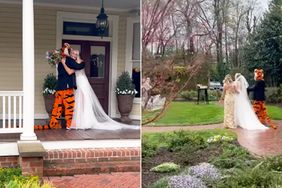 Clemson Tiger Surprises Bride and Walks Her Down the Aisle