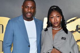 Idris Elba (L) and daughter Isan Elba attend the "Beast" world premiere