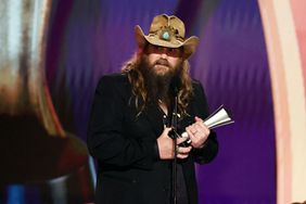 FRISCO, TEXAS - MAY 11: Chris Stapleton accepts the Entertainer of the Year award onstage during the 58th Academy Of Country Music Awards at The Ford Center at The Star on May 11, 2023 in Frisco, Texas. (Photo by Theo Wargo/Getty Images)