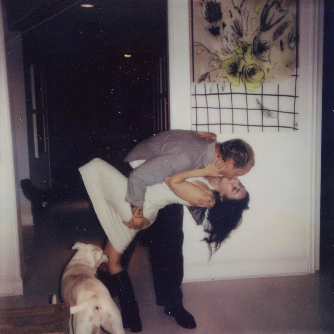 Charli xcx and George Daniel of The 1975 Engagement