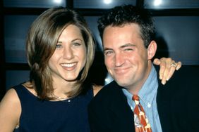 American actress Jennifer Aniston and Canadian-American actor Matthew Perry of the television comedy, Friend's, attend the 1995 NBC Fall Preview circa 1995 at the Lincoln Center in New York, New York.