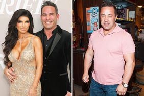 Teresa Giudice and Luis Ruelas attend Variety Women of Reality Presented by DirectTV at Spago on November 29, 2023 in Beverly Hills, California; Joe Giudice attends new sparkling wine "Fabellini" at Gary's Wine & Marketplace on March 23, 2012 in Wayne, New Jersey