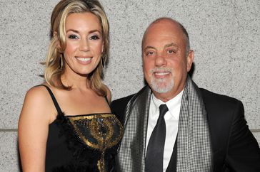 Alexis Roderick and Billy Joel attend the Elton John AIDS Foundation's 12th Annual An Enduring Vision Benefit at Cipriani Wall Street on October 15, 2013 in New York City