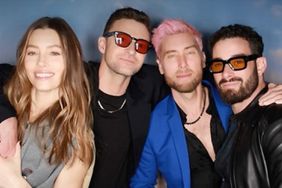 Justin Timberlake and Jessica Biel Goof Around with NSYNC Couples After Justin's LA Concert